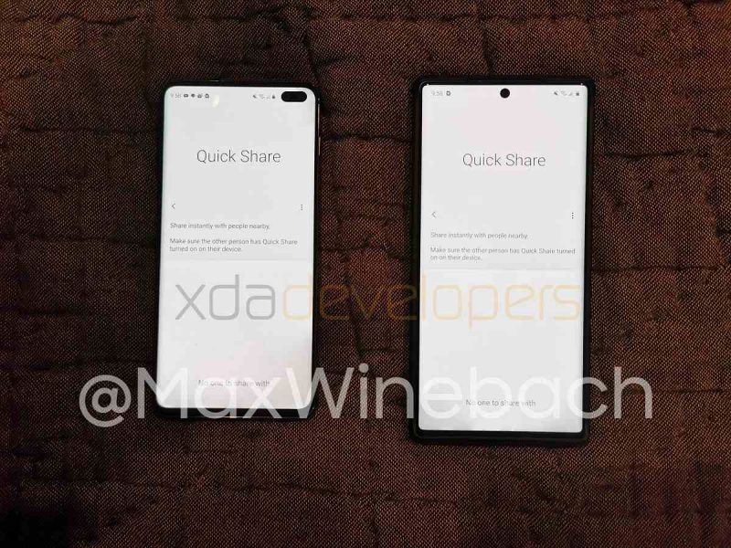 Samsung Debutaría su Quick Share en los Galaxy S20 como Alternativa al AirDrop de Apple 5 2 e1580072332584