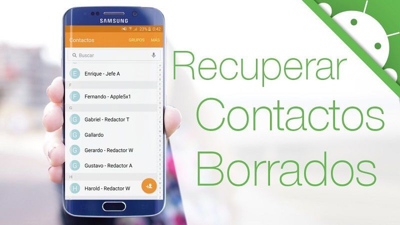 Contactos Perdidos o Eliminados en Android
