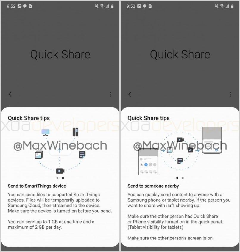 Samsung Debutaría su Quick Share en los Galaxy S20 como Alternativa al AirDrop de Apple 4 Samsung QuickShare alternativa a AirDrop