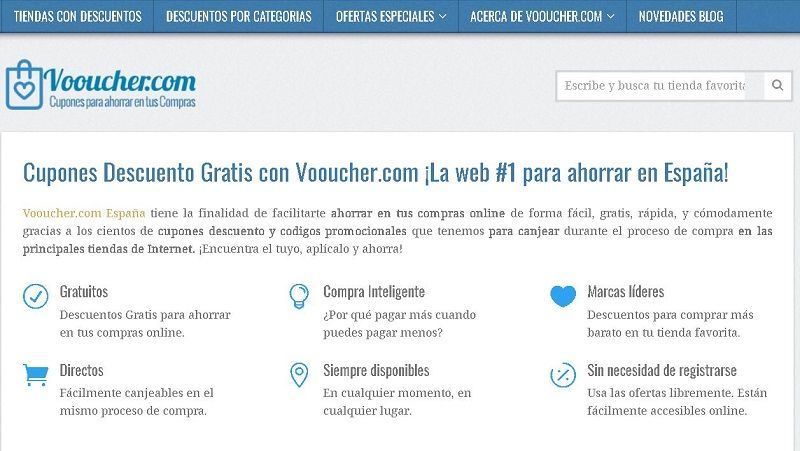 Vooucher Descuentos Online