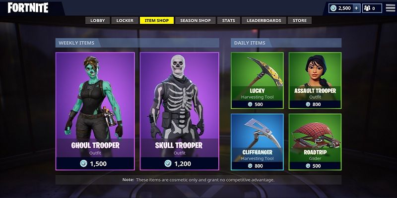 skins exclusivas de Fortnite